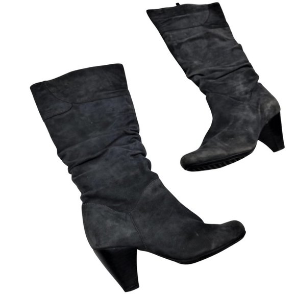 (Up To 50% Off SALE) Aqua College Suede Heeled Boots - Picture 3 of 4